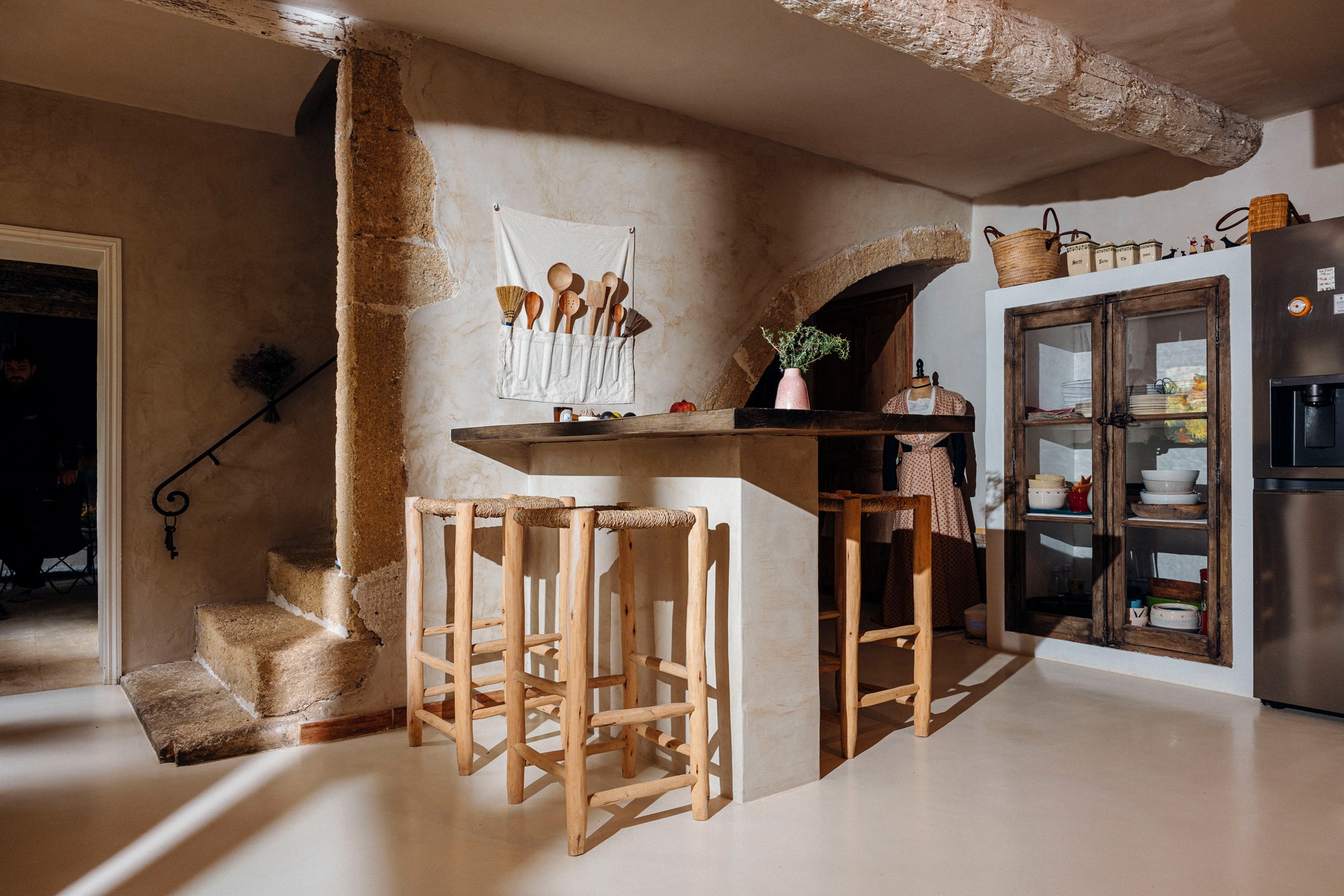 beton cire cuisine luberon robion