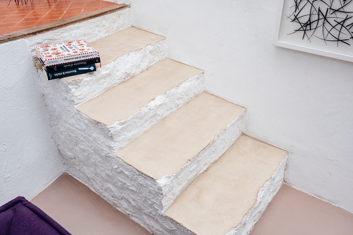 béton ciré escaliers gordes Luberon