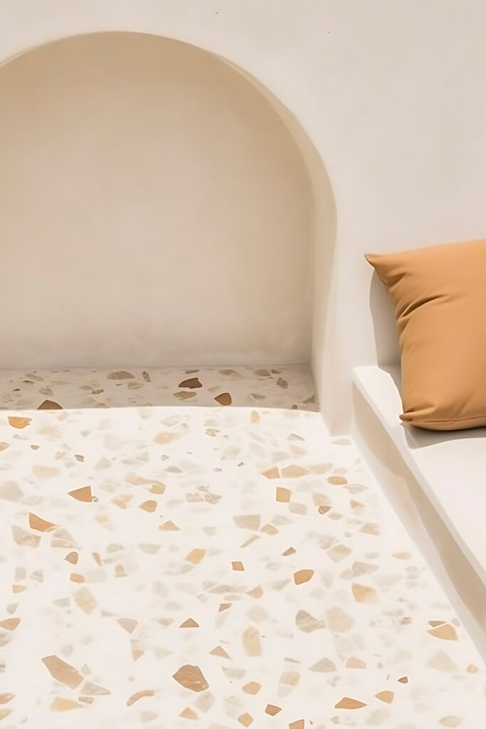 exterieur niche terrazzo granito luberon