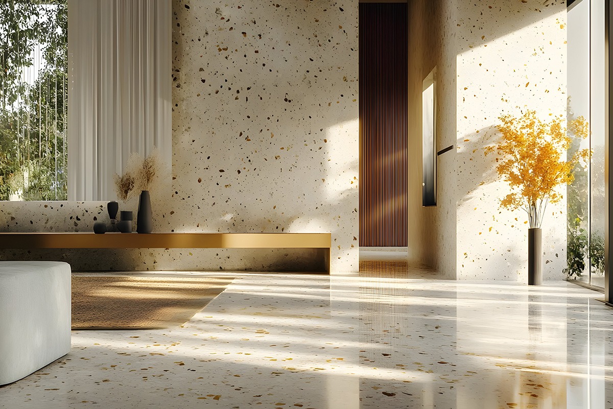 salon sol terrazzo provence