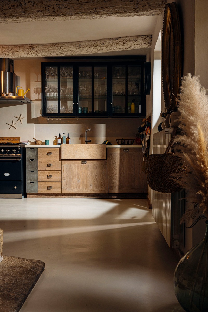 sol beton cire cuisine luberon